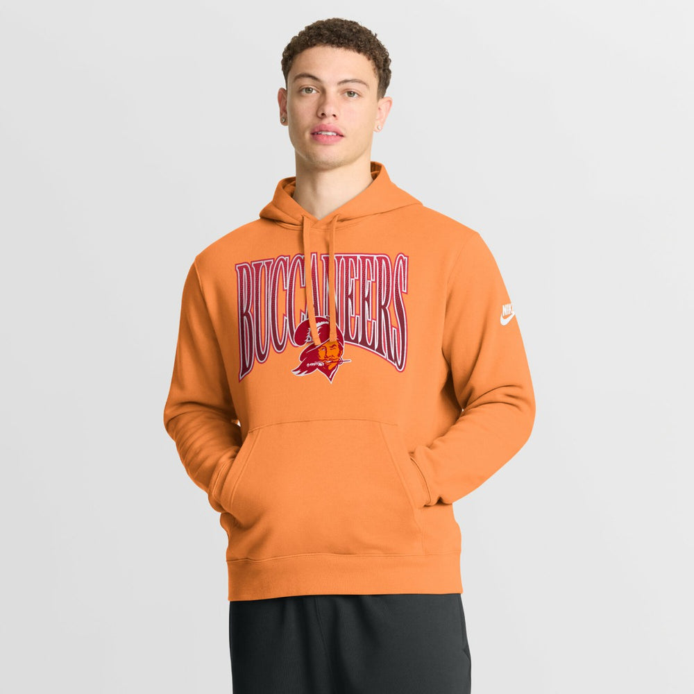Nike Tampa Bay Buccaneers Full Blitz Club Fleece Pullover Hoodie Orange