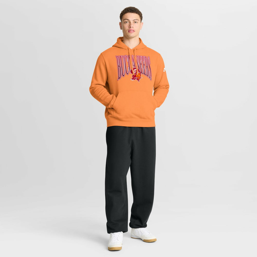 Nike Tampa Bay Buccaneers Full Blitz Club Fleece Pullover Hoodie Orange