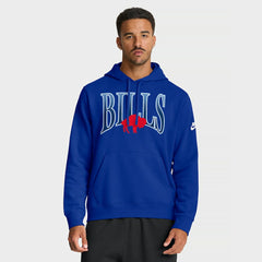 Nike Buffalo Bills Full Blitz Club Fleece Pullover Hoodie Royal