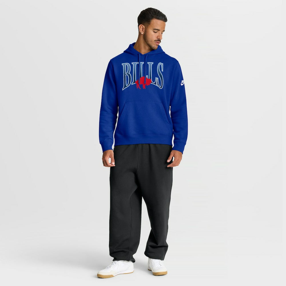 Nike Buffalo Bills Full Blitz Club Fleece Pullover Hoodie Royal