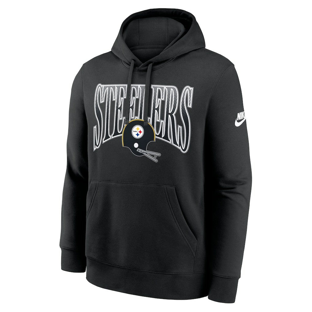 Nike Pittsburgh Steelers Full Blitz Club Fleece Pullover Hoodie Black