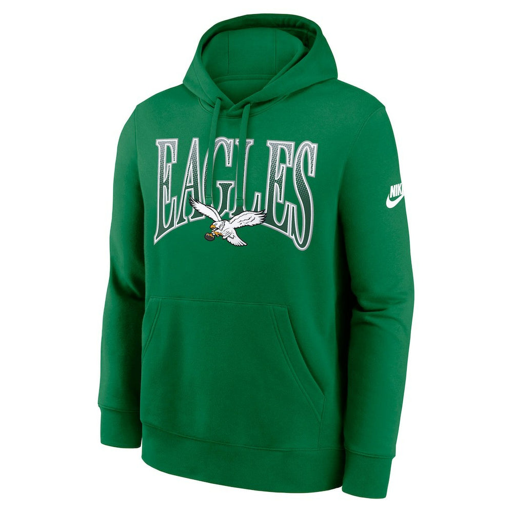 Nike Philadelphia Eagles Full Blitz Club Fleece Pullover Hoodie Green