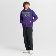 Nike Minnesota Vikings Full Blitz Club Fleece Pullover Hoodie Purple
