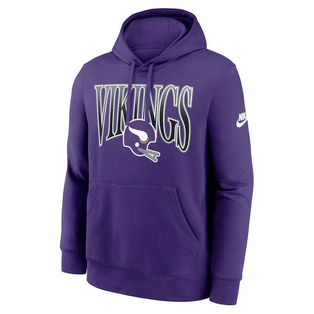 Nike Minnesota Vikings Full Blitz Club Fleece Pullover Hoodie Purple