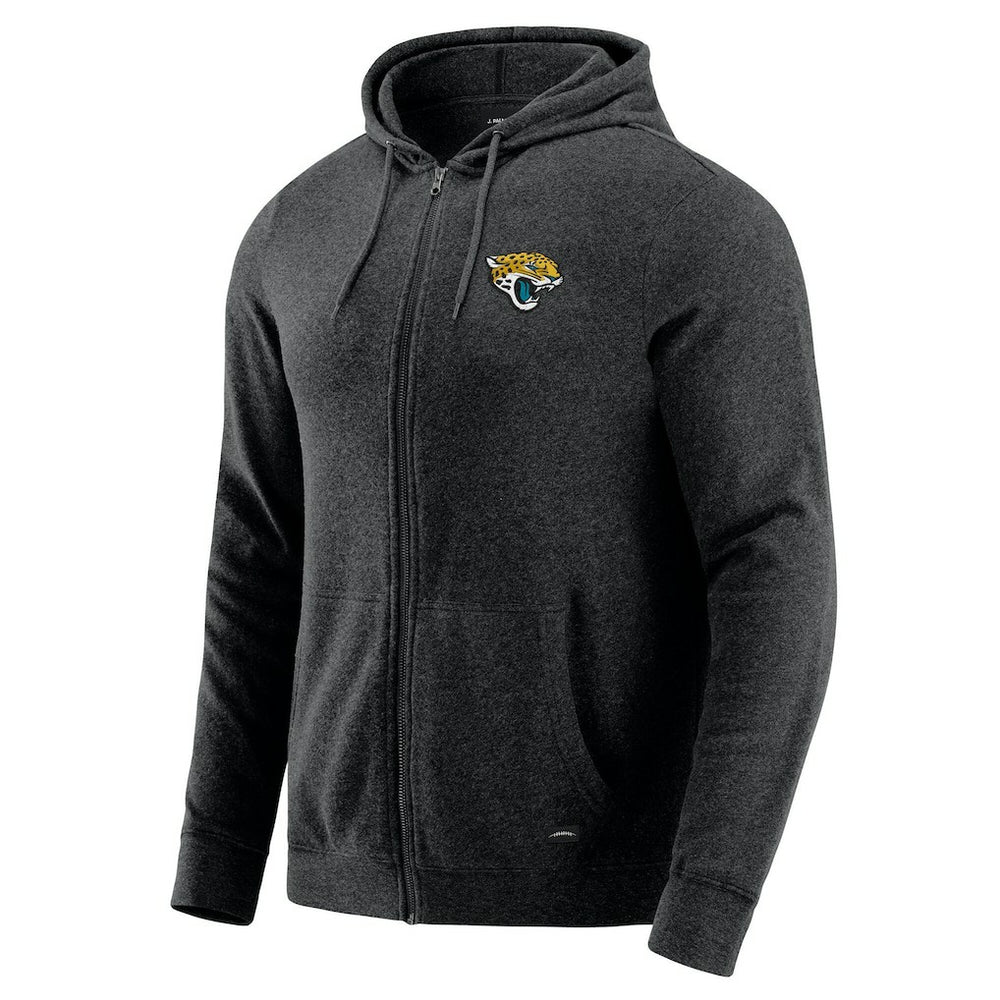 Jacksonville Jaguars J. Palmer Players Lounge Tri-Blend Full-Zip Hoodie Dark Heather Gray