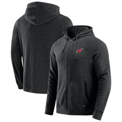 Arizona Cardinals J. Palmer Players Lounge Tri-Blend Full-Zip Hoodie Dark Heather Gray