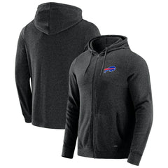 Buffalo Bills J. Palmer Players Lounge Tri-Blend Full-Zip Hoodie Dark Heather Gray