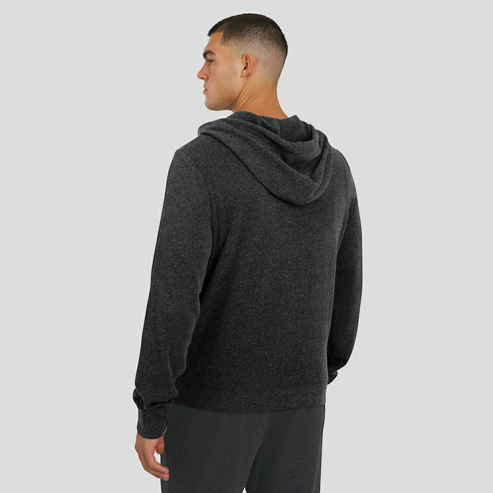 Cincinnati Bengals J. Palmer Players Lounge Tri-Blend Full-Zip Hoodie Dark Heather Gray