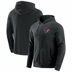 Houston Texans J. Palmer Players Lounge Tri-Blend Full-Zip Hoodie Dark Heather Gray
