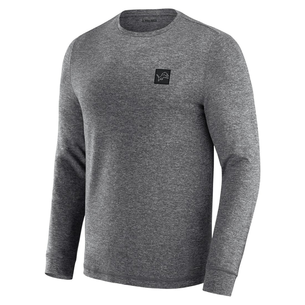Detroit Lions J. Palmer Four Down Long Sleeve T-Shirt Heather Black