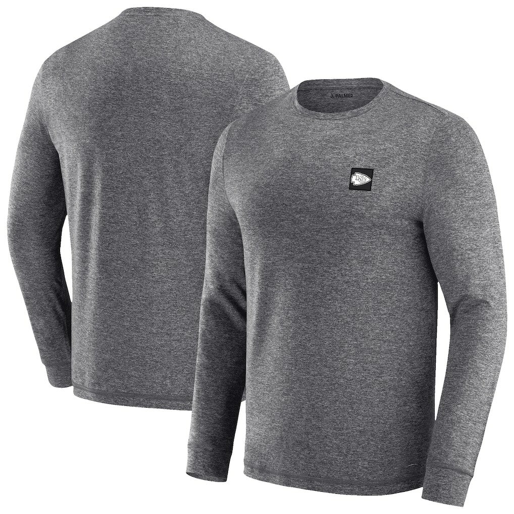 Kansas City Chiefs J. Palmer Four Down Long Sleeve T-Shirt Heather Black
