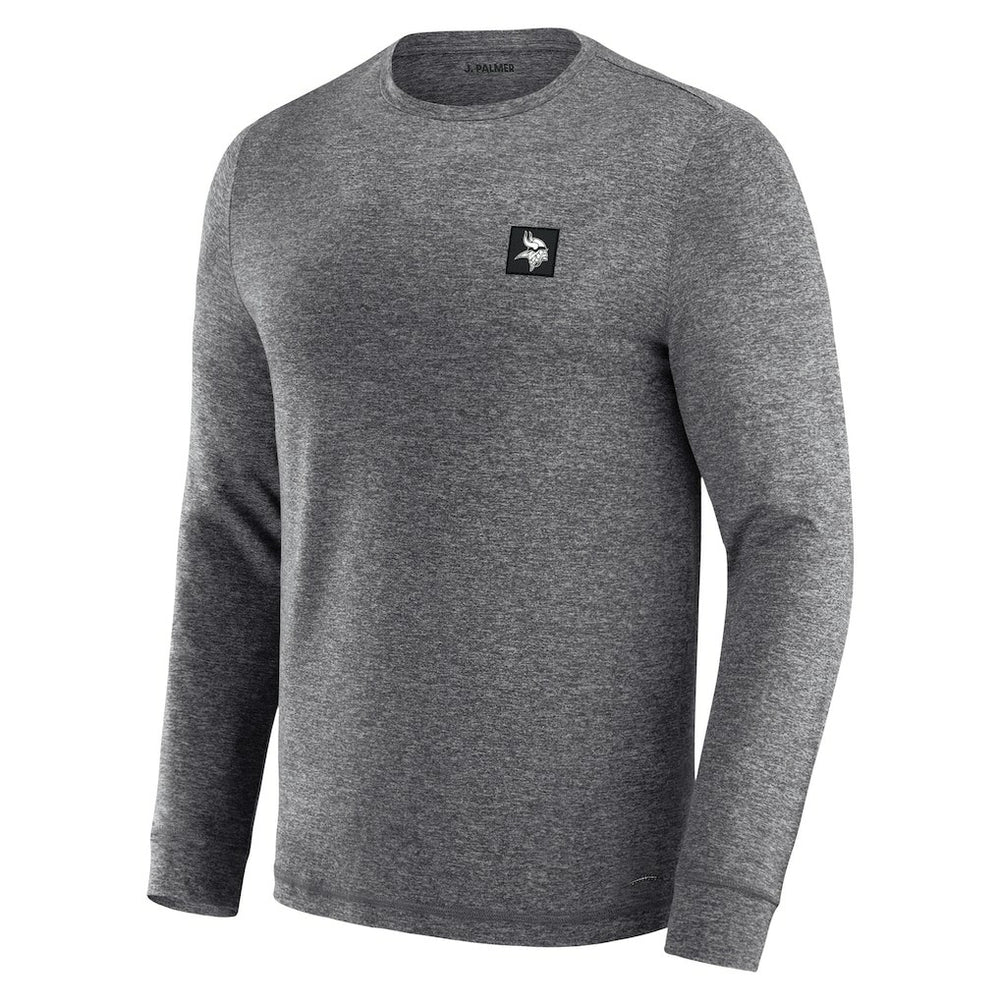 Minnesota Vikings J. Palmer Four Down Long Sleeve T-Shirt Heather Black