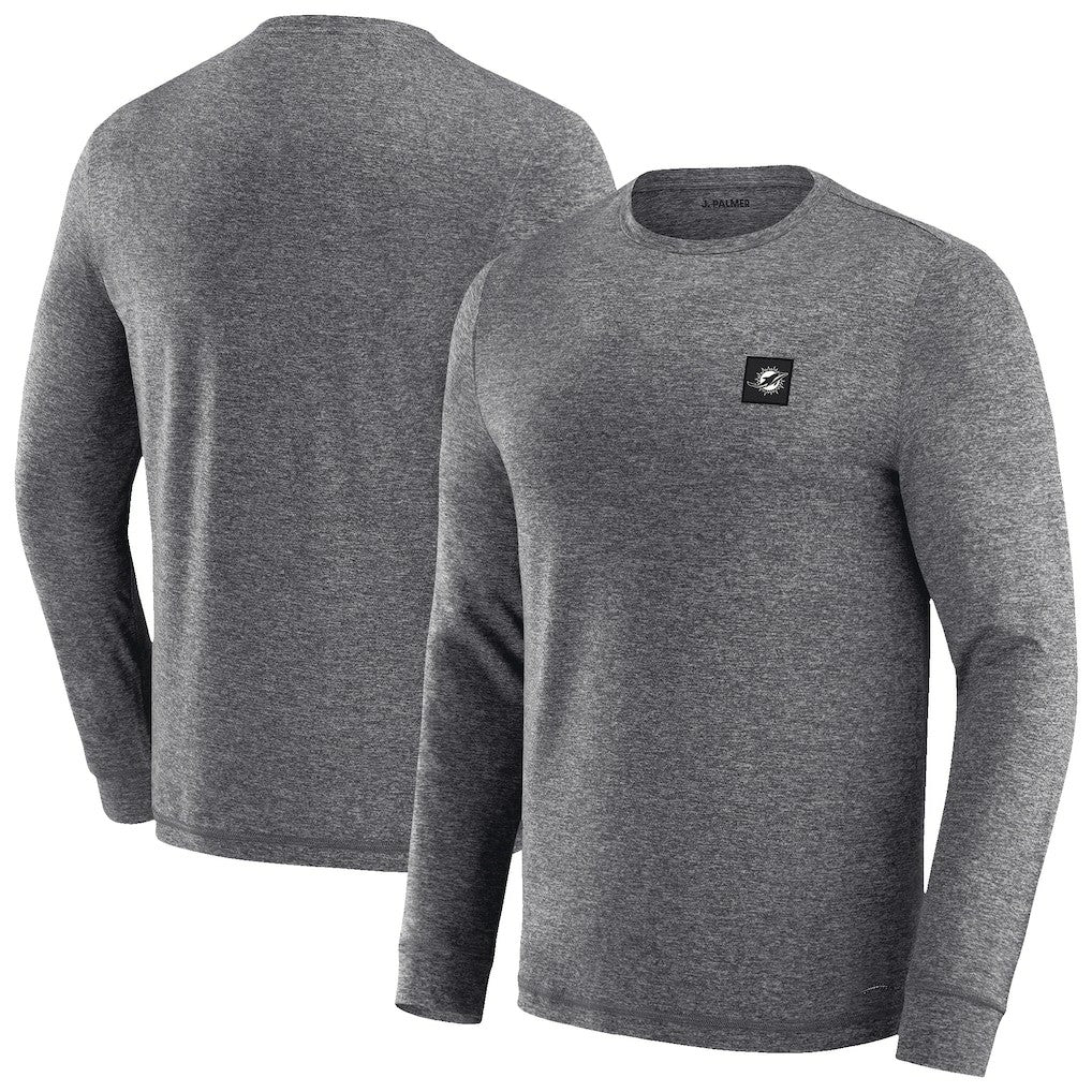 Miami Dolphins J. Palmer Four Down Long Sleeve T-Shirt Heather Black