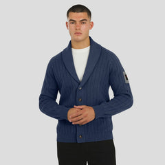 New England Patriots J. Palmer The Playmaker Cardigan Raglan Sweater Navy