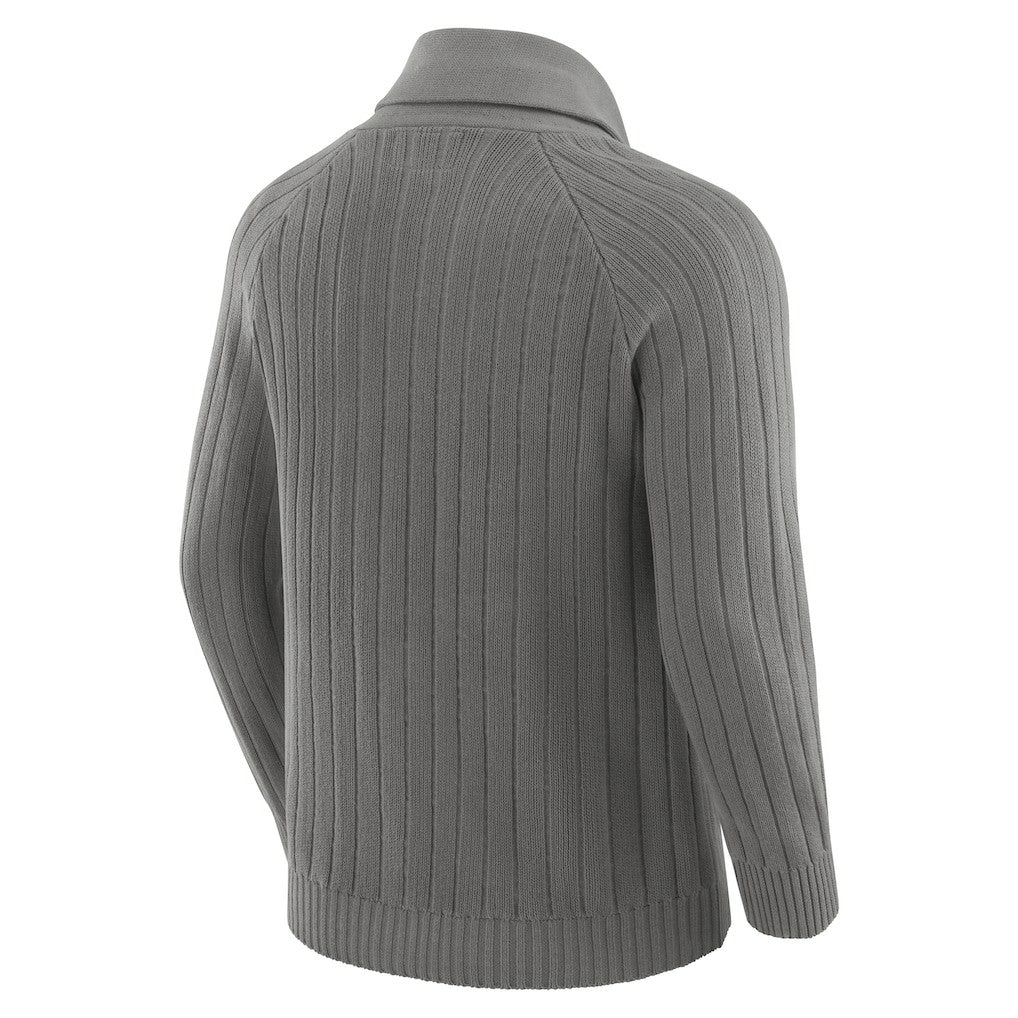 Washington Commanders J. Palmer The Playmaker Cardigan Raglan Sweater Graphite