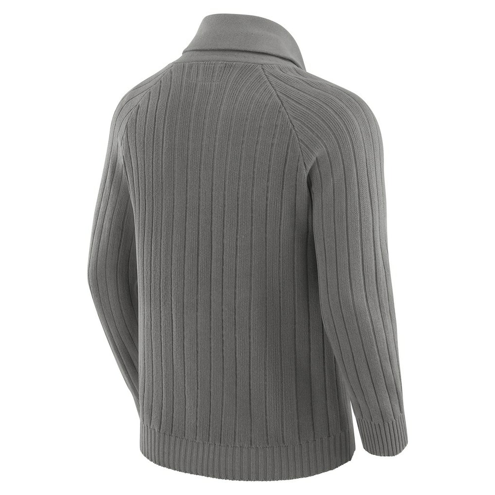 Buffalo Bills J. Palmer The Playmaker Cardigan Raglan Sweater Graphite