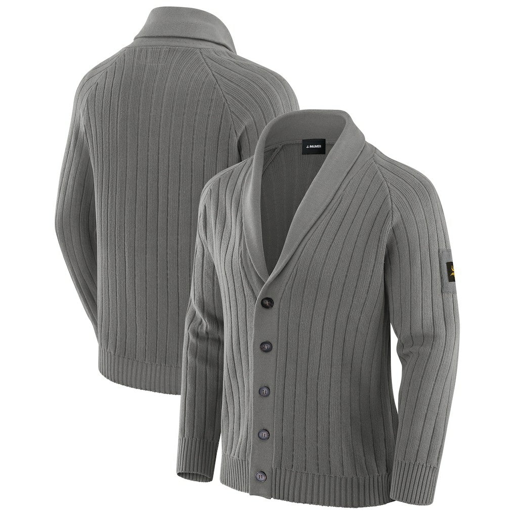 Minnesota Vikings J. Palmer The Playmaker Cardigan Raglan Sweater Graphite