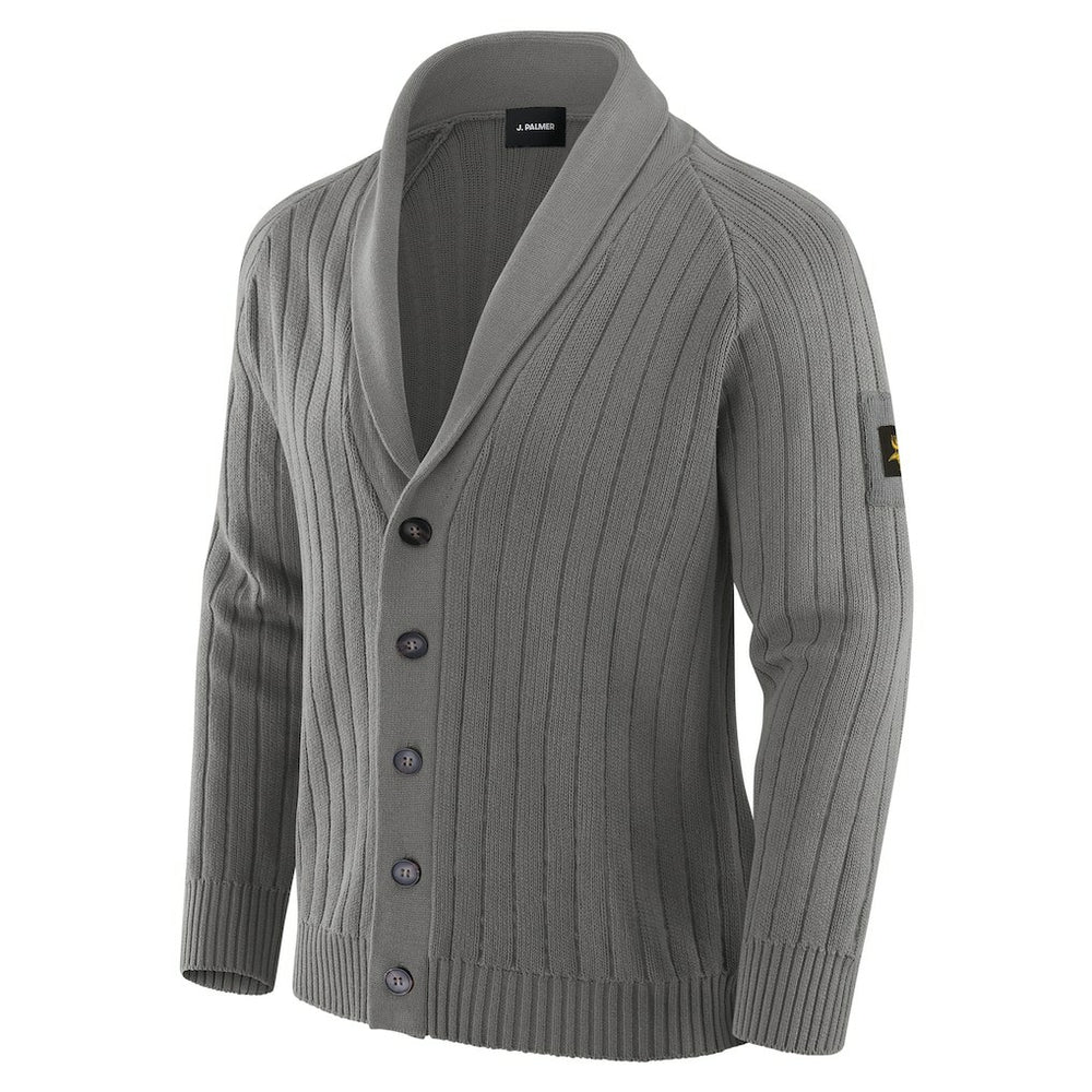 Minnesota Vikings J. Palmer The Playmaker Cardigan Raglan Sweater Graphite