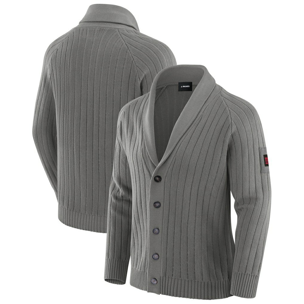 New York Giants J. Palmer The Playmaker Cardigan Raglan Sweater Graphite
