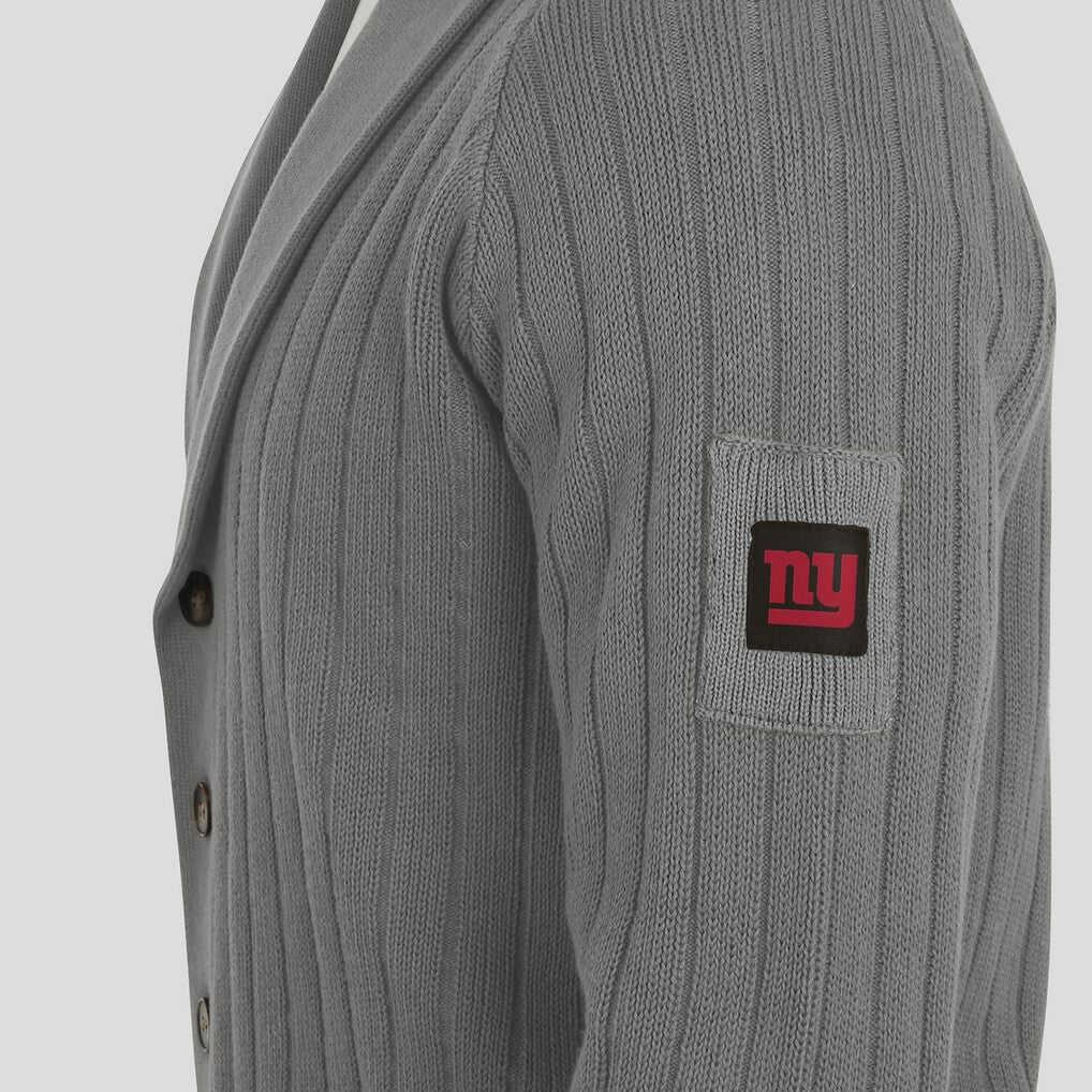 New York Giants J. Palmer The Playmaker Cardigan Raglan Sweater Graphite