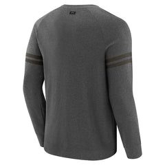 Tampa Bay Buccaneers J. Palmer Players Lounge Raglan Tri-Blend Sweatshirt Dark Heather Gray