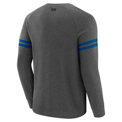 Indianapolis Colts J. Palmer Players Lounge Raglan Tri-Blend Sweatshirt Dark Heather Gray