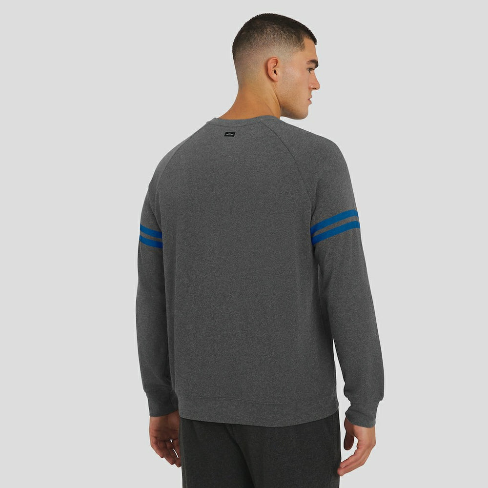 Indianapolis Colts J. Palmer Players Lounge Raglan Tri-Blend Sweatshirt Dark Heather Gray