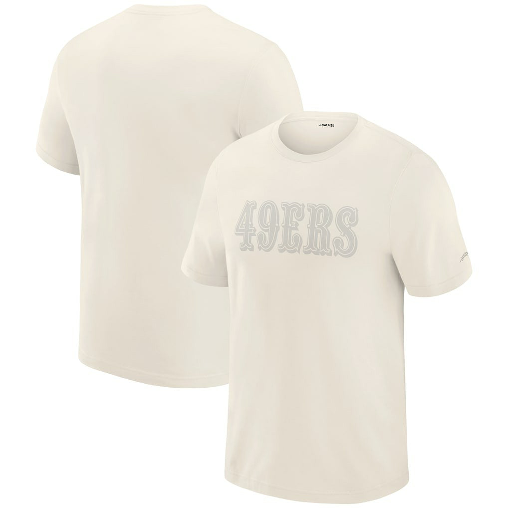 San Francisco 49ers J. Palmer Play Action Tri-Blend Performance T-Shirt Cream