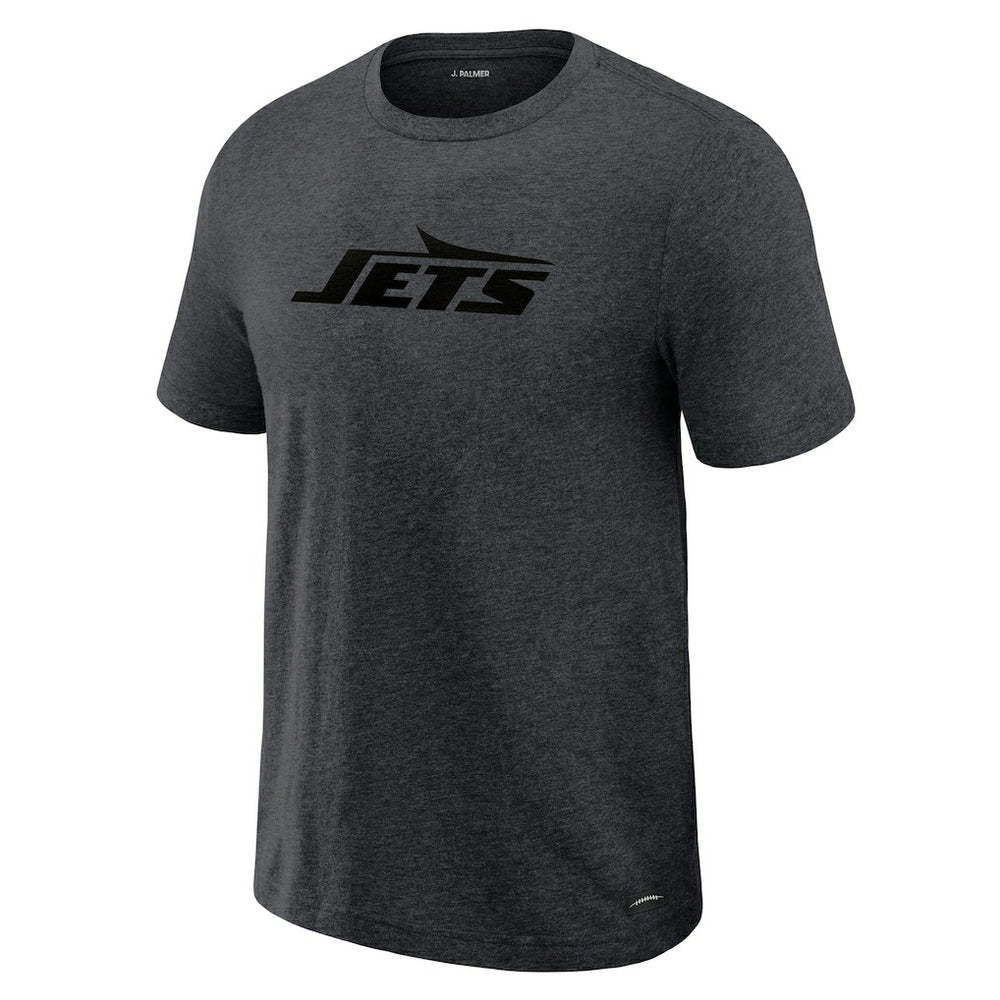New York Jets J. Palmer Players Lounge Tri-Blend T-Shirt Graphite