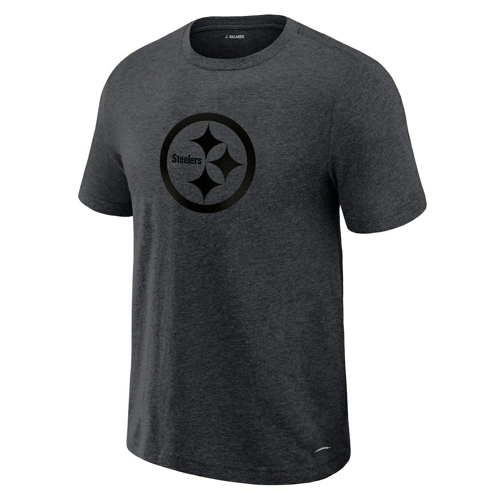 Pittsburgh Steelers J. Palmer Players Lounge Tri-Blend T-Shirt Graphite