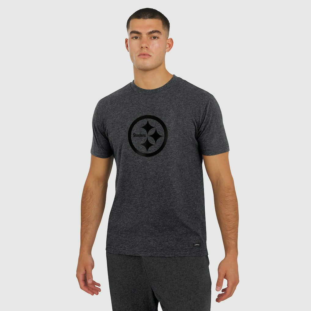 Pittsburgh Steelers J. Palmer Players Lounge Tri-Blend T-Shirt Graphite