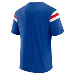 Fanatics Buffalo Bills Darius Rucker Collection Distressed Throwback Shoulder Stripe T-Shirt Royal
