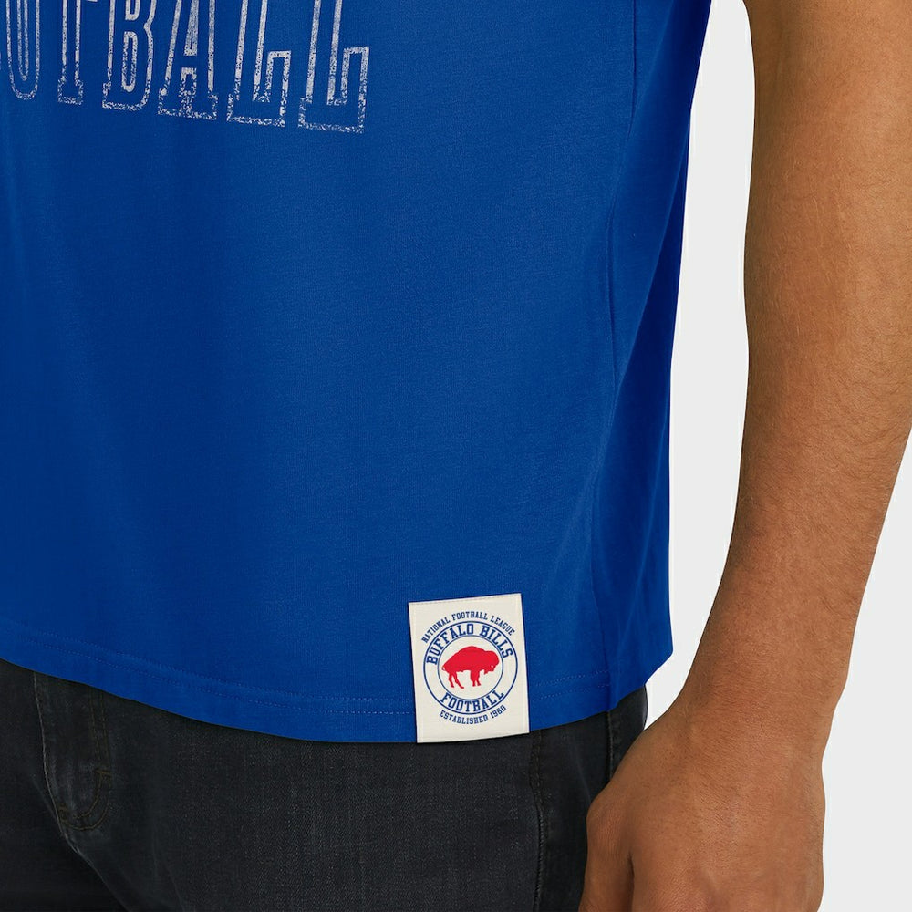 Fanatics Buffalo Bills Darius Rucker Collection Distressed Throwback Shoulder Stripe T-Shirt Royal
