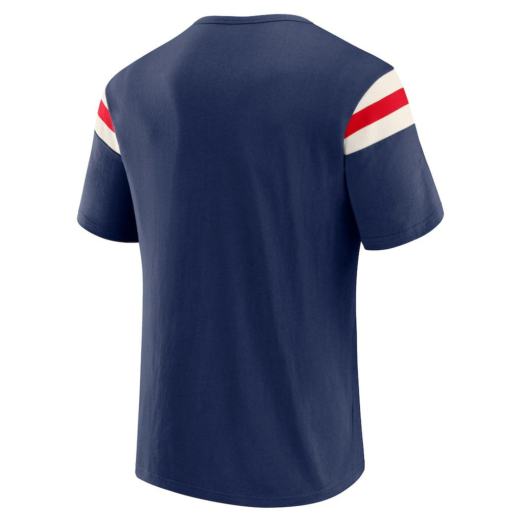 Fanatics New York Giants Darius Rucker Collection Distressed Throwback Shoulder Stripe T-Shirt Royal