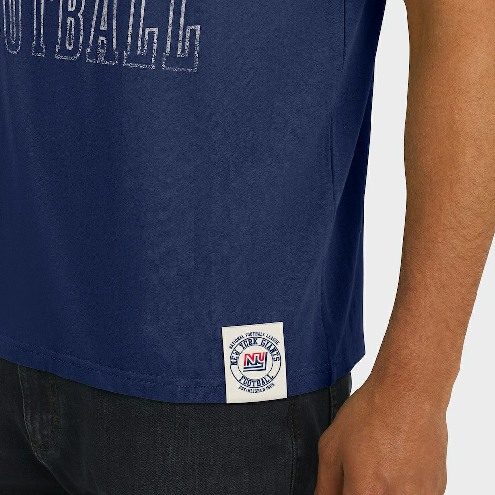 Fanatics New York Giants Darius Rucker Collection Distressed Throwback Shoulder Stripe T-Shirt Royal