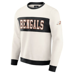 Fanatics Cincinnati Bengals Darius Rucker Collection Colorblock Pullover Sweatshirt Cream