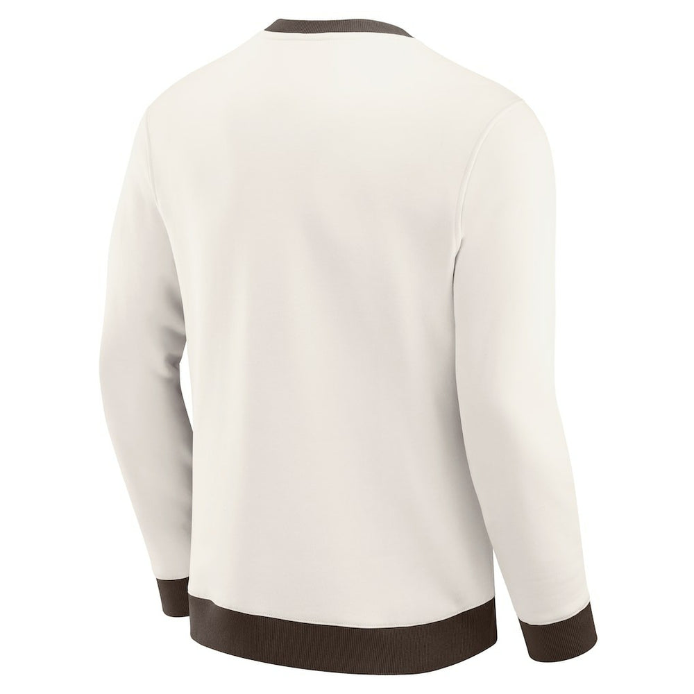 Fanatics Cleveland Browns Darius Rucker Collection Colorblock Pullover Sweatshirt Cream