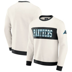 Fanatics Carolina Panthers Darius Rucker Collection Colorblock Pullover Sweatshirt Cream