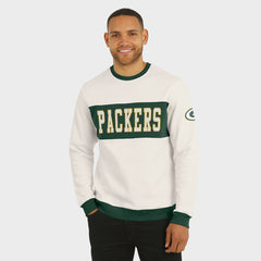 Fanatics Green Bay Packers Darius Rucker Collection Colorblock Pullover Sweatshirt Cream