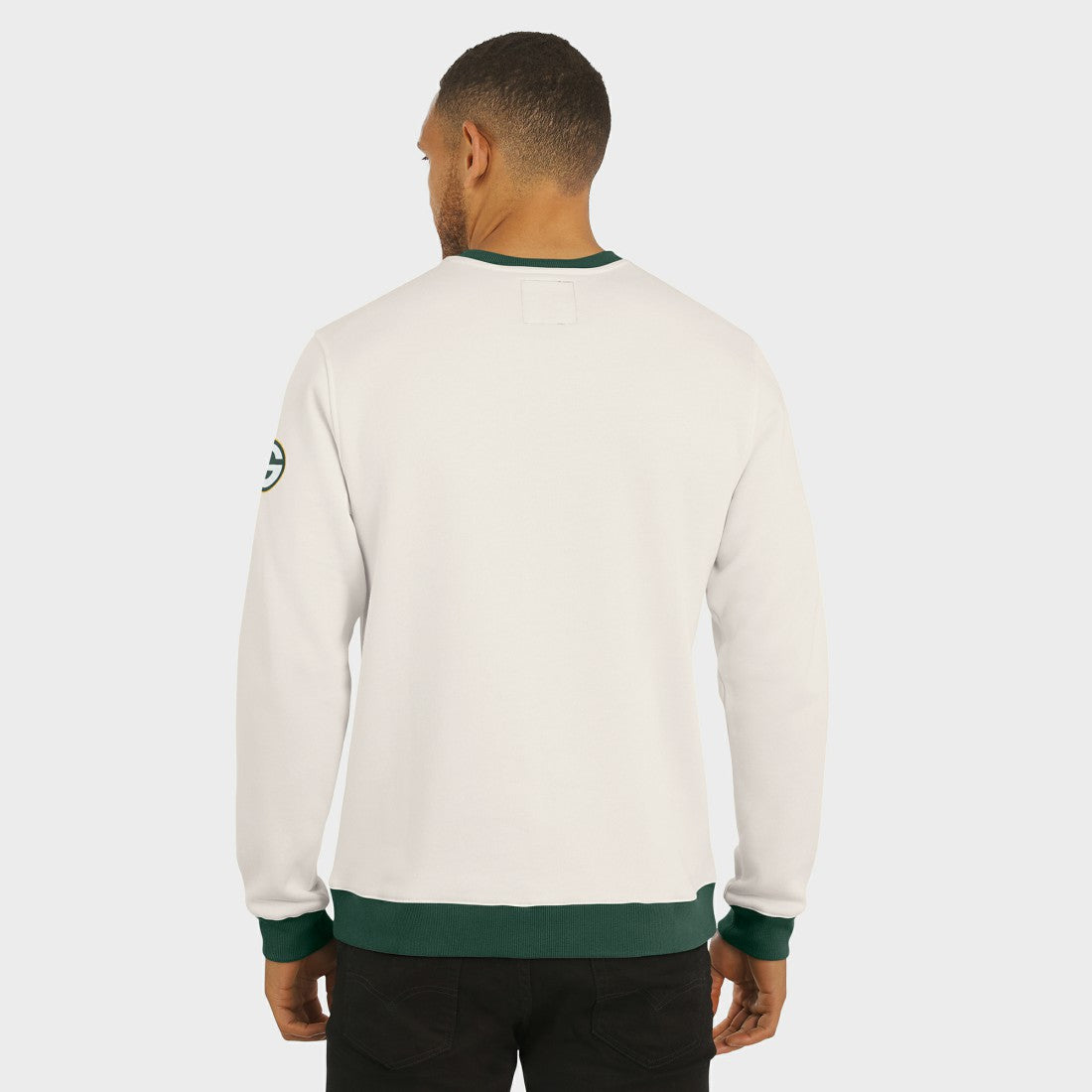 Fanatics Green Bay Packers Darius Rucker Collection Colorblock Pullover Sweatshirt Cream