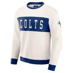 Fanatics Indianapolis Colts Darius Rucker Collection Colorblock Pullover Sweatshirt Cream