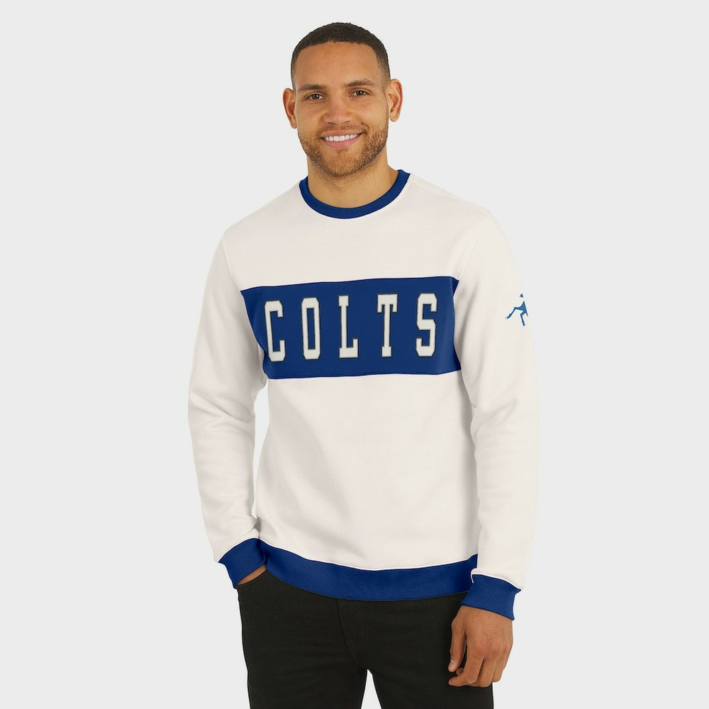 Fanatics Indianapolis Colts Darius Rucker Collection Colorblock Pullover Sweatshirt Cream