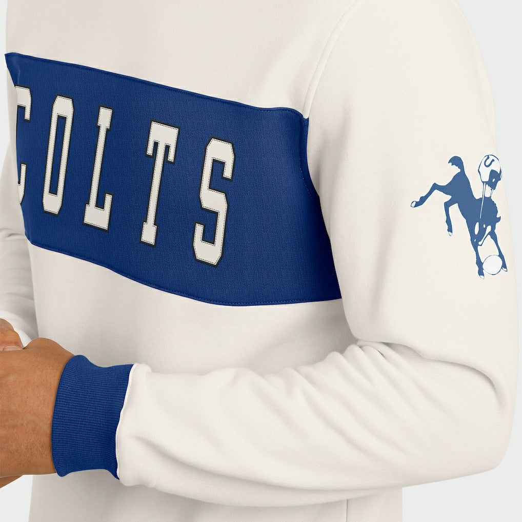 Fanatics Indianapolis Colts Darius Rucker Collection Colorblock Pullover Sweatshirt Cream