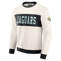Fanatics Jacksonville Jaguars Darius Rucker Collection Colorblock Pullover Sweatshirt Cream
