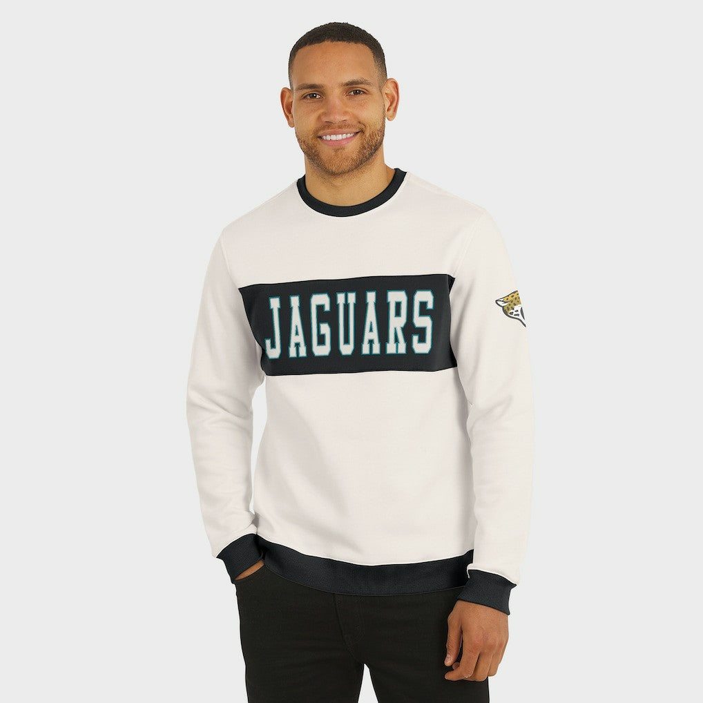 Fanatics Jacksonville Jaguars Darius Rucker Collection Colorblock Pullover Sweatshirt Cream