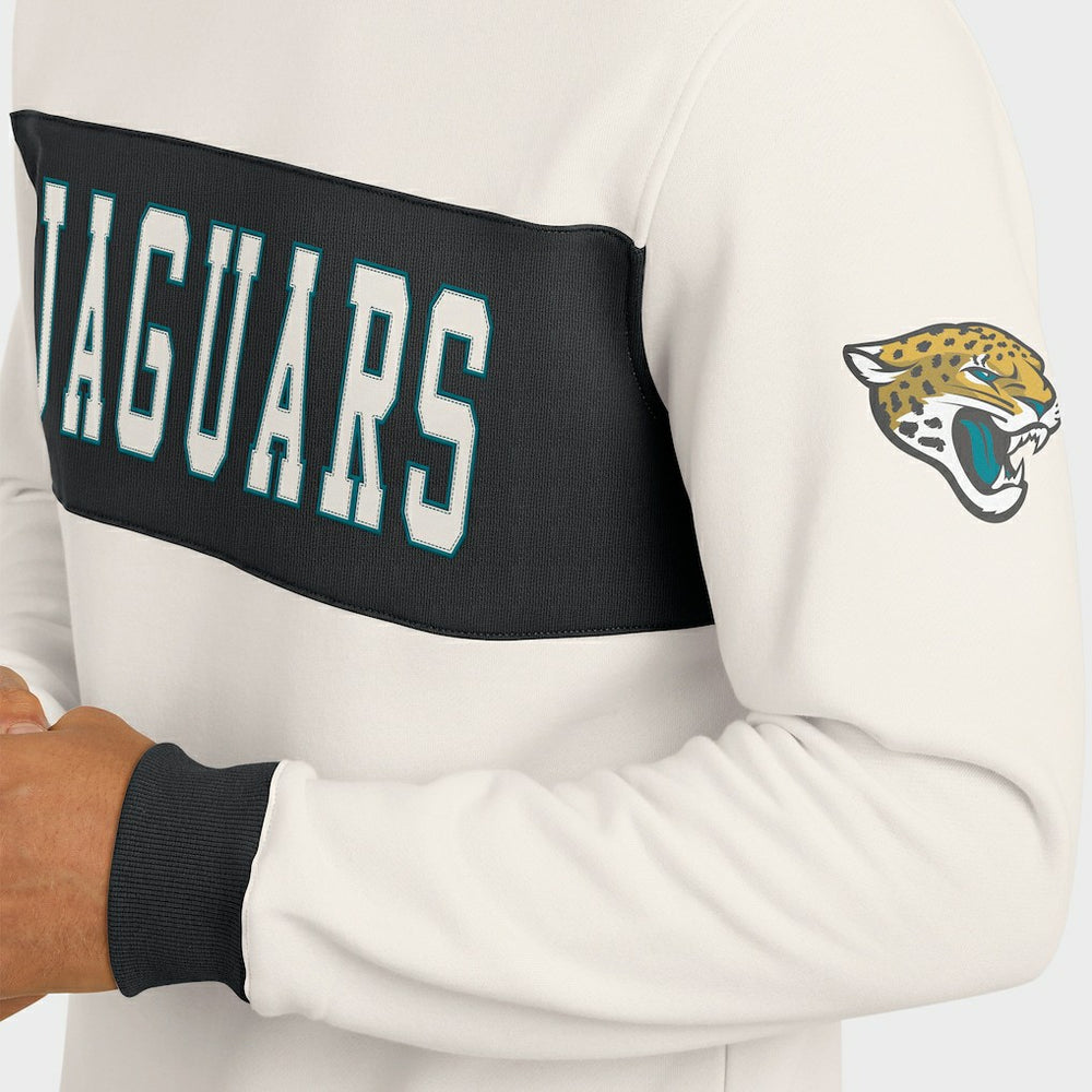 Fanatics Jacksonville Jaguars Darius Rucker Collection Colorblock Pullover Sweatshirt Cream