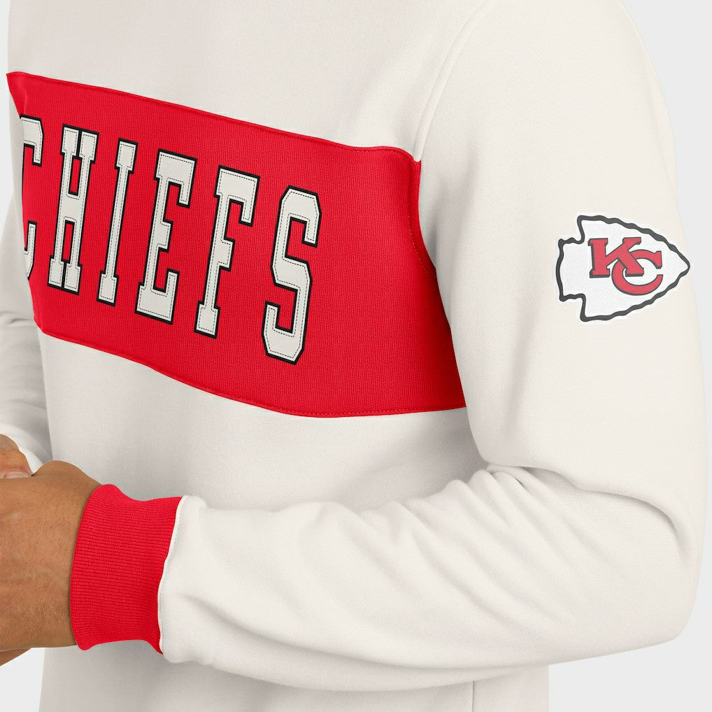 Fanatics Kansas City Chiefs Darius Rucker Collection Colorblock Pullover Sweatshirt Cream