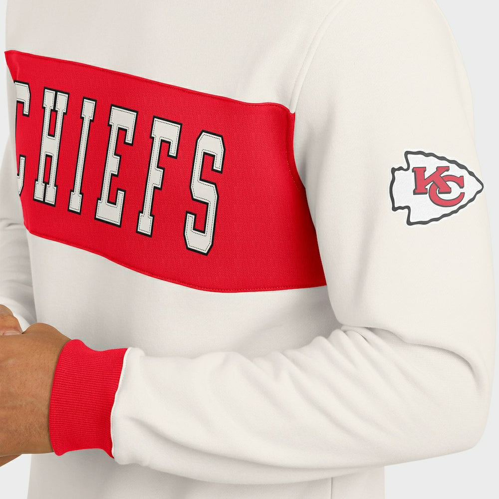 Fanatics Kansas City Chiefs Darius Rucker Collection Colorblock Pullover Sweatshirt Cream
