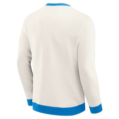 Fanatics Los Angeles Chargers Darius Rucker Collection Colorblock Pullover Sweatshirt Cream