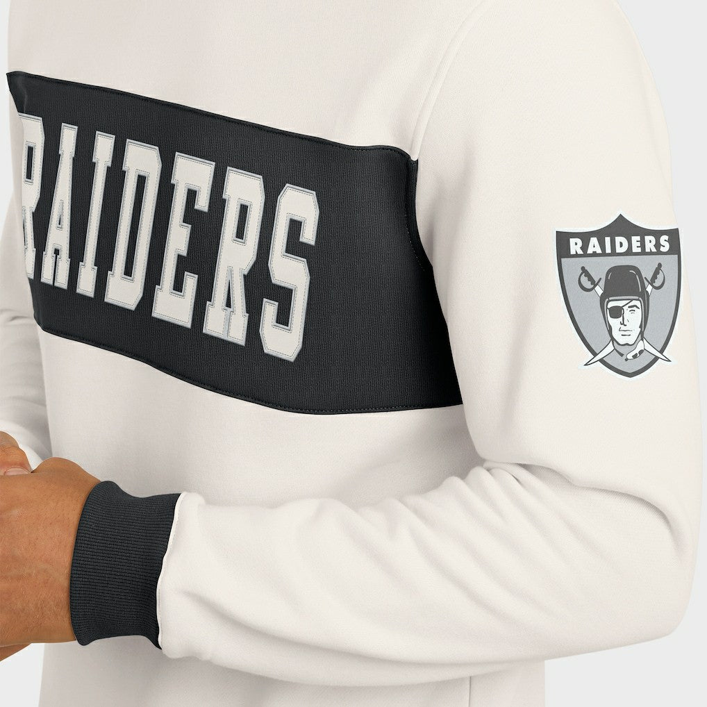 Fanatics Las Vegas Raiders Darius Rucker Collection Colorblock Pullover Sweatshirt Cream